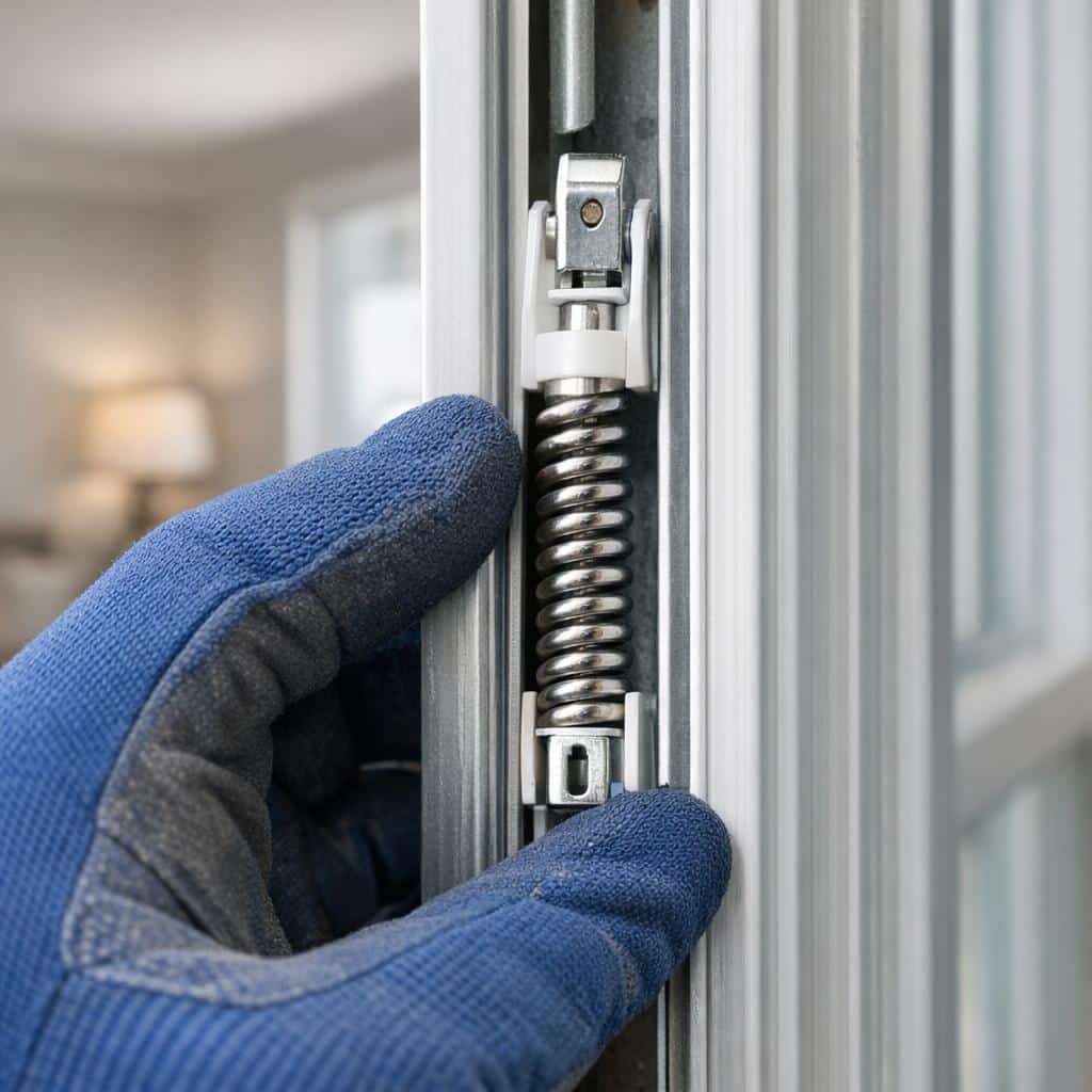 Replacing spiral window balance system in Hutchinson Island home